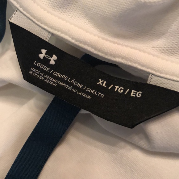 Hurley loose diagonal cut sleeveless w turqoiuse wide lace pull ties hoodie - Picture 10 of 15